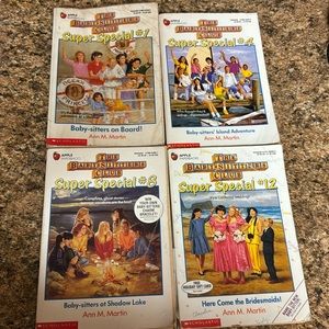 That Babysitters Club Super Special books 1,4,8 &12
